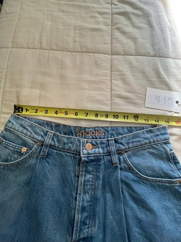 Mother Snacks Pleated Fun Dip Puddle Jeans - Image 11