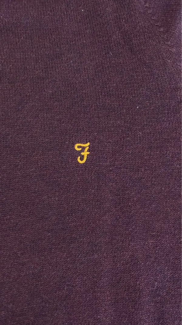 Farah Men's Burgundy Crewneck Sweater - Image 2
