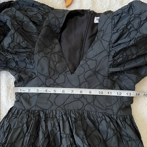 Hunter Bell Black Heart Peplum Top - Image 3