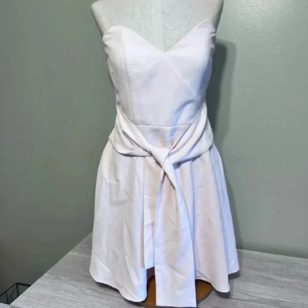 Keepsake Get Free Strapless Mini Dress Size Medium White - Image 3