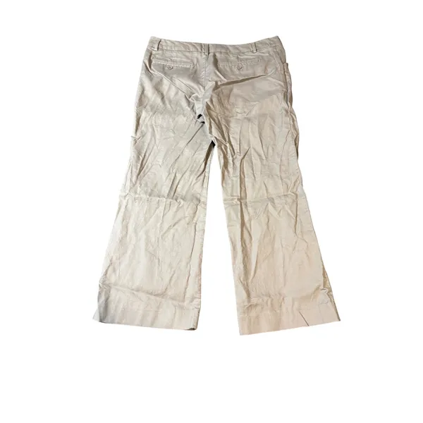Gap‎ Perfect Trouser Women Crop Capri 12R Mid Rise Tan Beige Brown Pants Pockets - Image 8