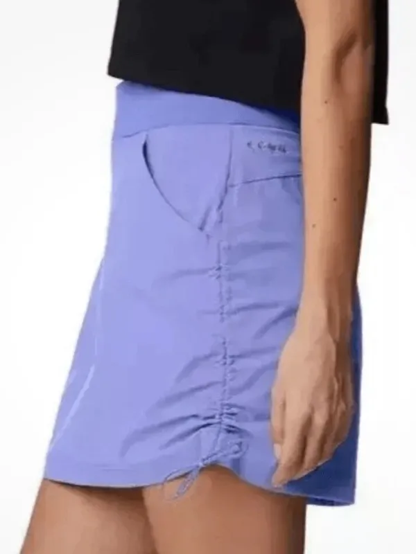 Columbia Omni Shade Skort Skirt Built -On Shorts Purple Size Large Sporty Comfy - Image 4