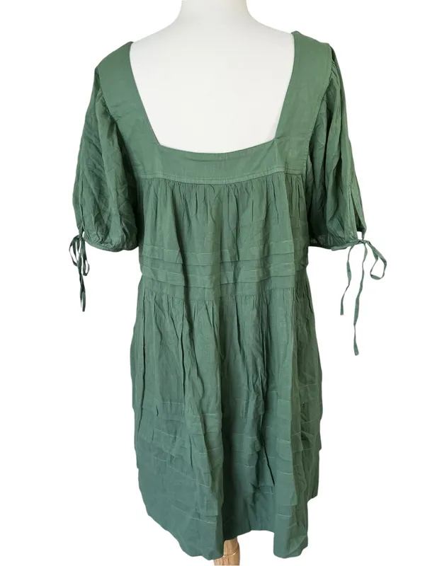 J. Crew Olive Green Calliste mini dress in cotton voile - Image 11