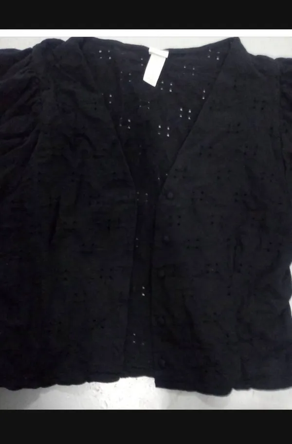 Knitted Ladies' Petite Cardigan in Black By H&M - Image 2