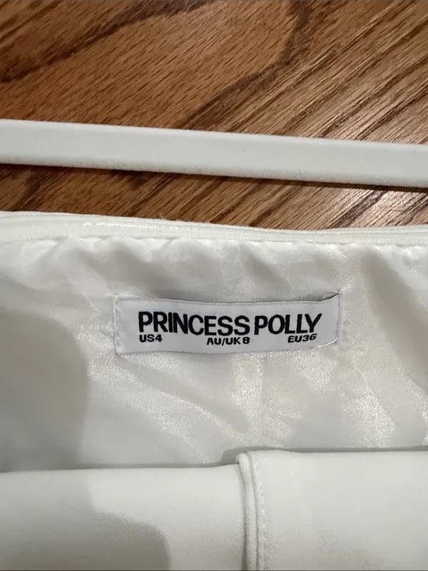 Princess Polly Ivory Strapless Corset Top with Button Closure US4 - Image 3