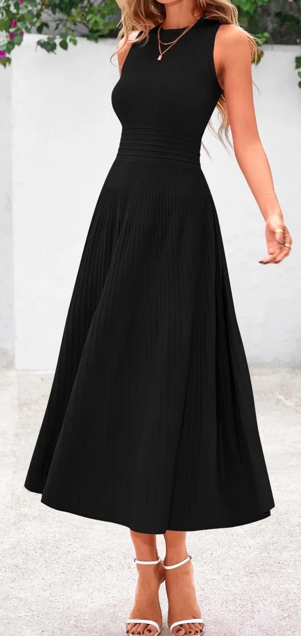 PRETTY GARDEN Spring Casual Dresses Size Large Black Summer Business Work - Image 14