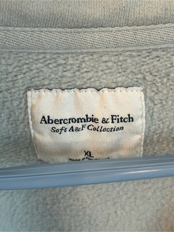 Abercrombie & Fitch Soft A & F Collared Polo Sweatshirt | Seafoam Green - Image 4
