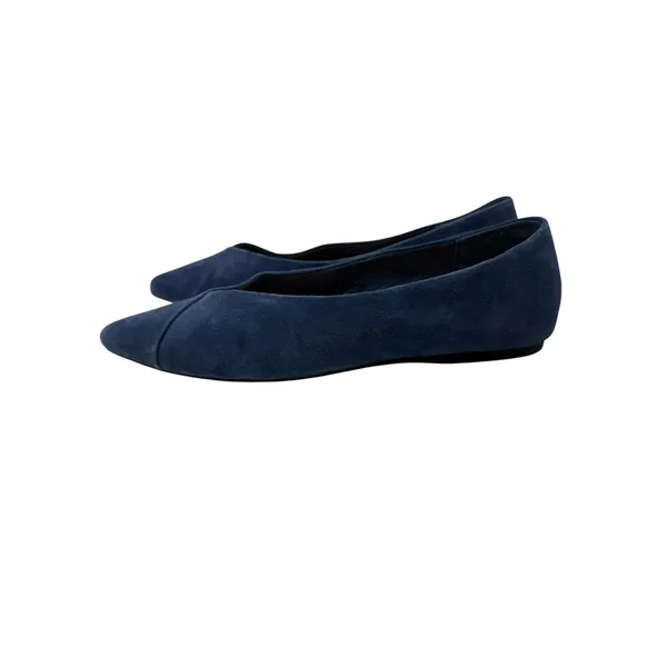 Birdies The Goldfinch Pointed Toe Suede Ballet Flats Indigo Blue Size 8 - Image 11