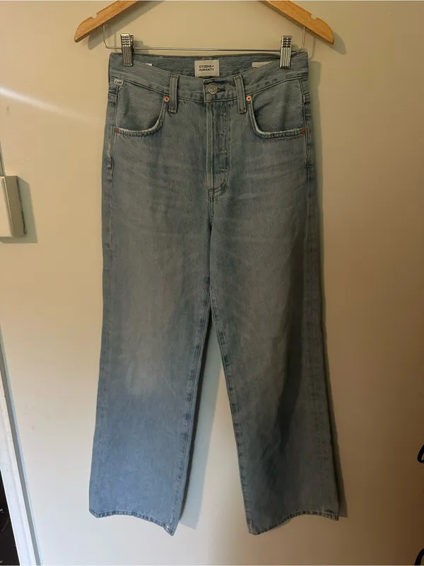 NWOT Citizens of Humanity Anina wide leg jeans 24 - Image 4
