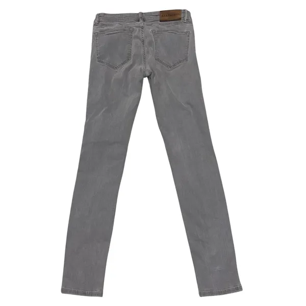 All Saints Mast Fit Gray Denim Skinny Jeans Pants 28 - Image 5