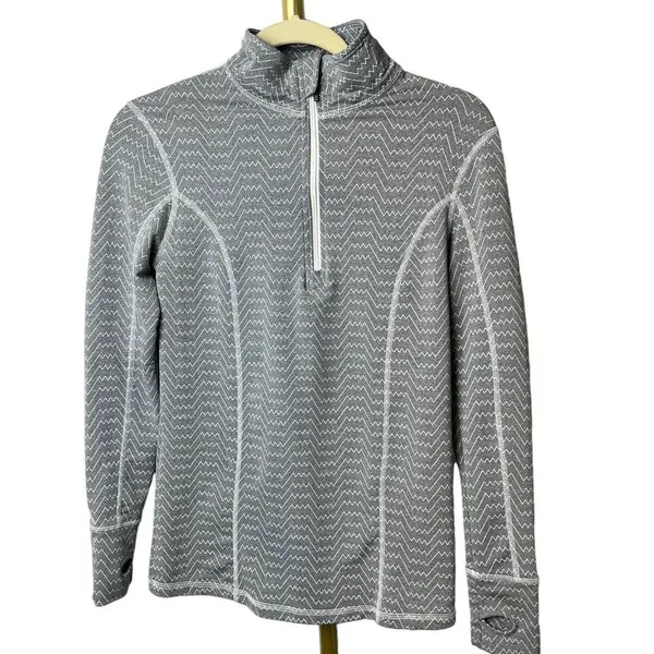 Albion Grey Zig Zag 1/4 Zip Pullover Sz. XS - Image 3
