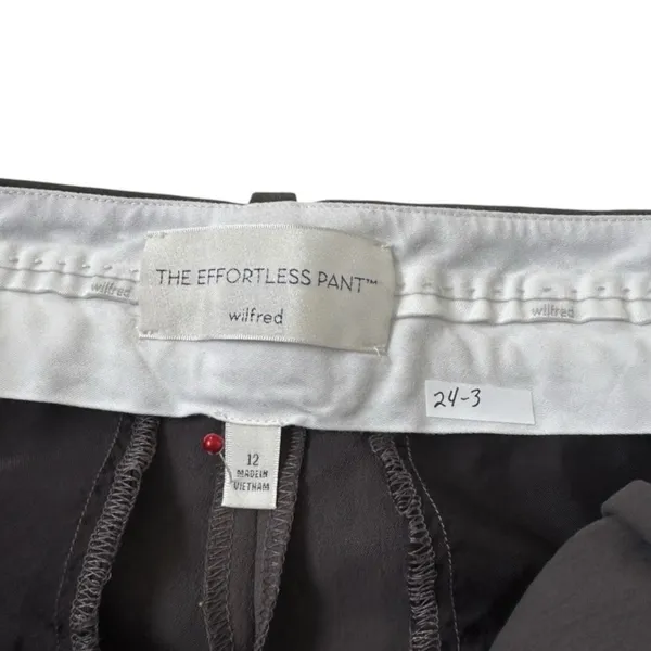 Aritzia Wilfred The Effortless Pant Sz 12 Wide Leg High Rise Trouser Gray | 24-3 - Image 4