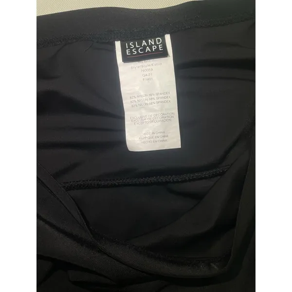 River Island Black Ruffled Swim Skirt Women's Size 10 - Image 8