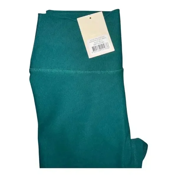 Wilo‎ Base Ribbed Green 7/8 Length Leggings, Large - Image 5