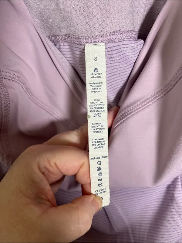 Lululemon Women Run Tame Me Tank Rose Quartz Size 8 *FLAWS* - Image 3