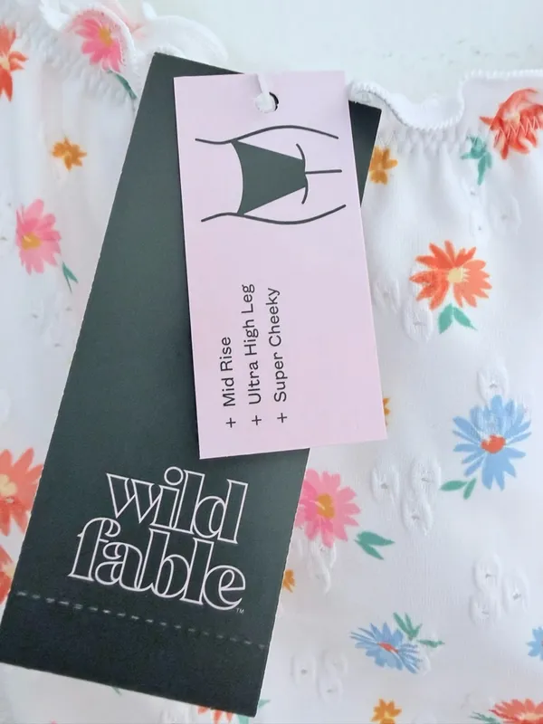 Wild Fable Floral Ruffle Bikini Bottoms Size Large (12-14) NWT - Image 6