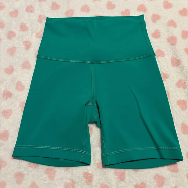 Lululemon Wunder train biker shorts size 2 kelly green - Image 2