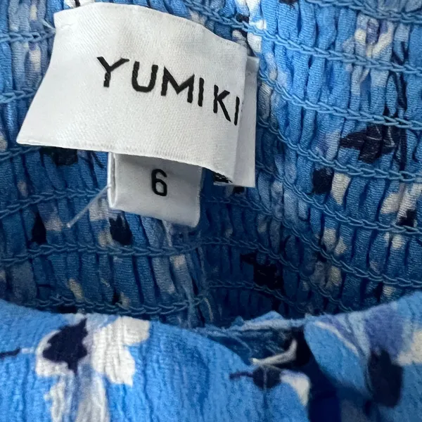 Yumi‎ Kim Ray of Light Blue Spring Floral Maxi Dress Size 6 – Feminine & Flowing - Image 9