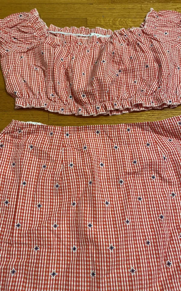 HYFVE Red Gingham Two Piece Set - Image 3