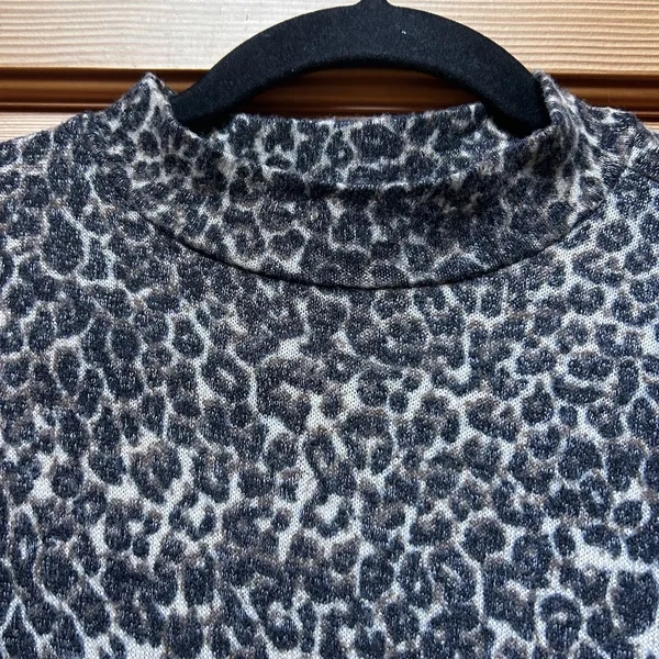 Abound Women's Leopard Animal Print Bodycon Sheath Mini Dress Sz Small Mob Wife - Image 4