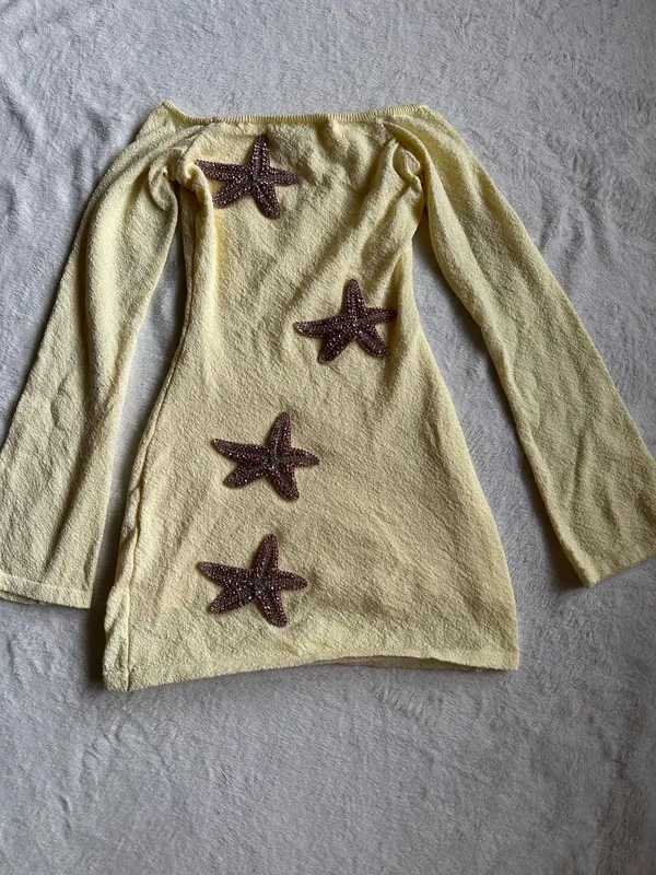 Outcast Clothing Maii Mini Dress Lemon Yellow - Image 3
