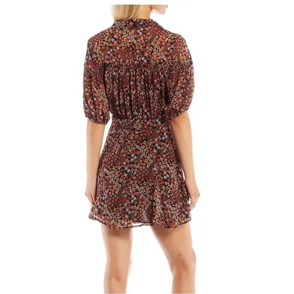 Free People Bonnie Boho Floral Print Mini Dress, EUC, Size Medium, MSRP $148 - Image 4