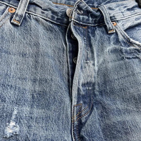 Levi’s 501 SZ W27 L27 Patchwork Jeans Ragged Lands Button-Fly Distressed Frayed - Image 8