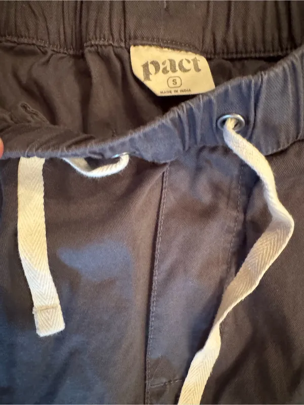 Pact Organic Cotton Jogger Pants – Charcoal Gray, Size Small - Image 4