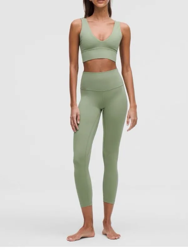 Lululemon Align High-Rise Pant 25" Desert Green size 8 - Image 2