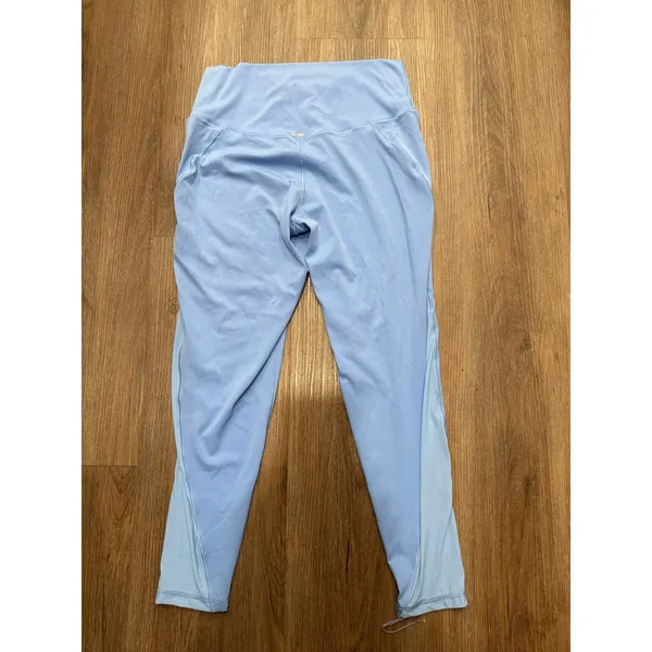 Aerie Chill Play‎ Move Leggings Womens XL Blue Colorblock High Waist Activewear - Image 2