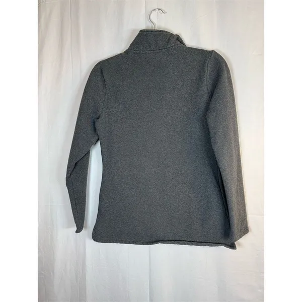 Marley Lilly Pullover Womens XS Heather Gray 1/4 Zip Monogram Initials - Image 10