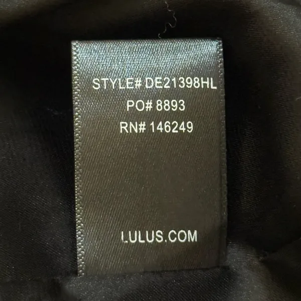 Lulu’s black back tie scoop back mini dress women’s size small - Image 6