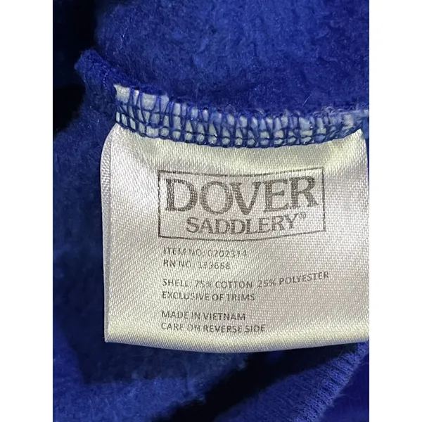 Dover Saddlery‎ Hoodie Women XS Full Zip Preppy Equestrian Barn Outdoors Classic - Image 11