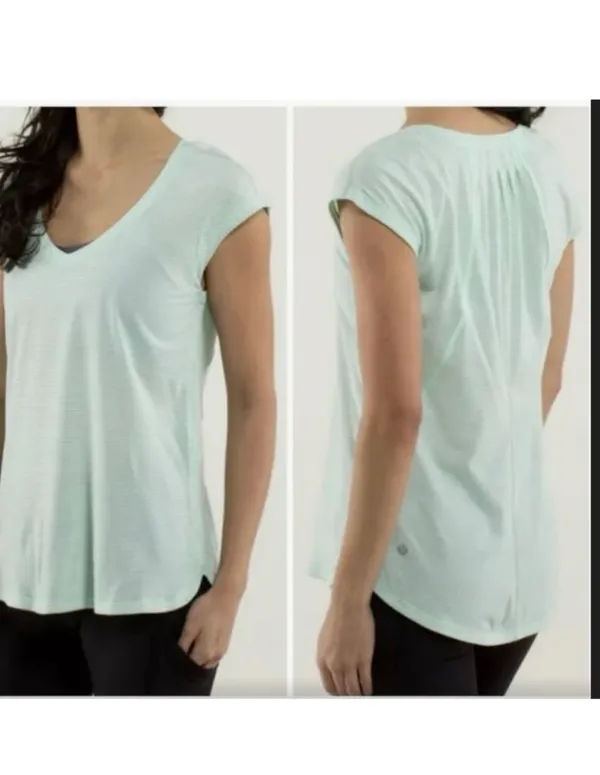 Lululemon Track Tee Heathered Fresh Teal / Fresh Teal - Image 2