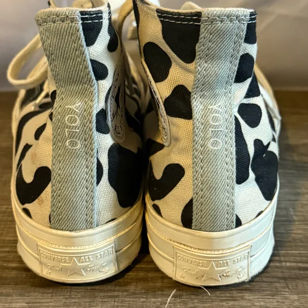 Cow Print Converse High-Top Unisex  - Image 5