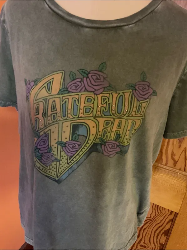 Lucky Brand Grateful Dead Studded Graphic Tee Women’s Large Band Shirt - Image 5