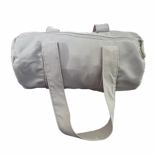 Primark Beige Nylon Duffel Bag with Dual Zipper Pockets - Image 3
