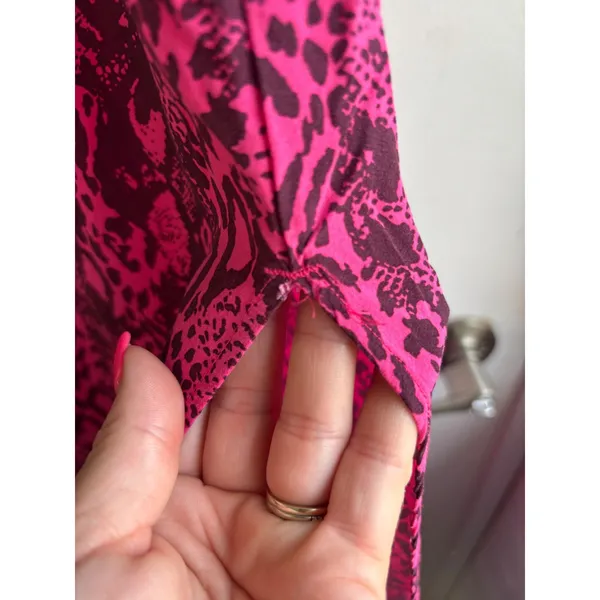 Maaji Harper Wide Leg Side Slit Pants Medium beach travel resortwear layered - Image 6