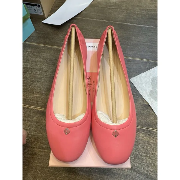 Kate Spade New York Kora Pink leather ballet flats slip on shoes New‎ Size 6.5 - Image 2