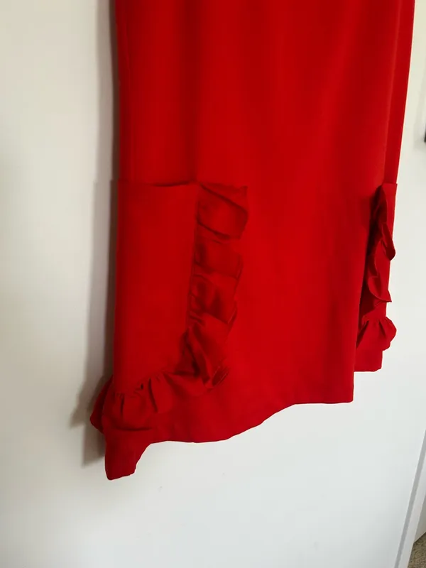 English‎ Factory Ruffle Pocket Crewneck Tank Mini Dress Size Small - Image 3