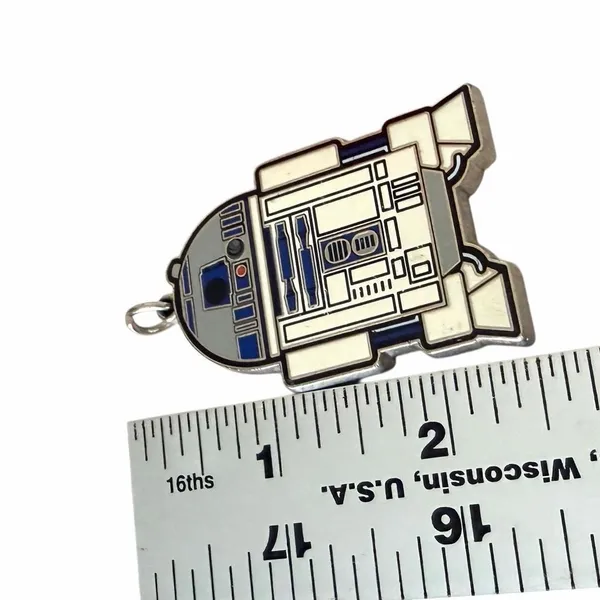 Star Wars R2-D2 Large Enamel Lucasfilm Licensed Pendant Charm - Image 3