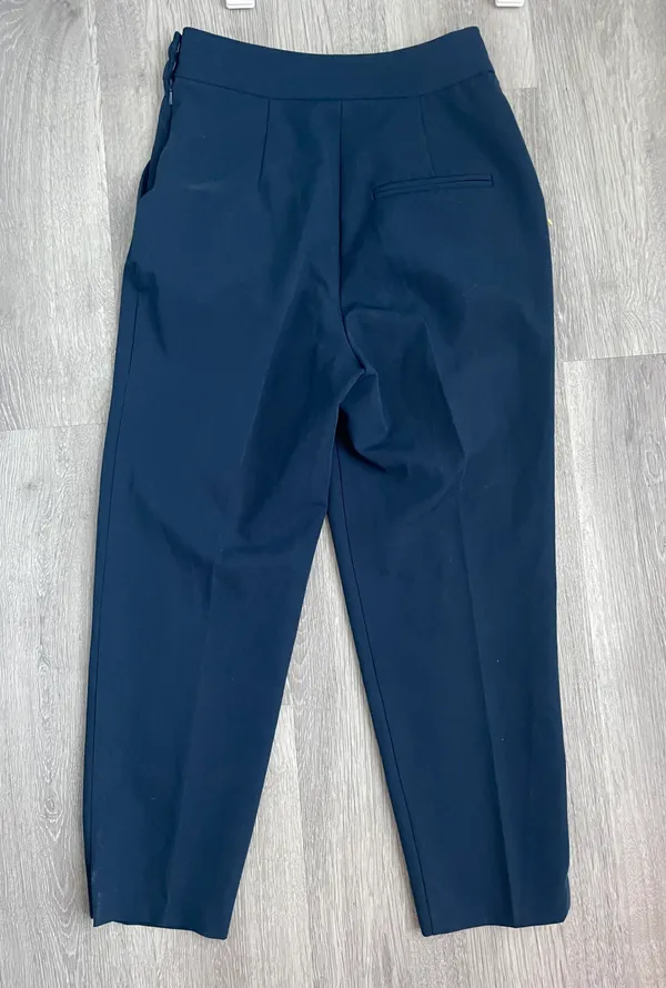 Navy Blue Pleated Pants - Image 3