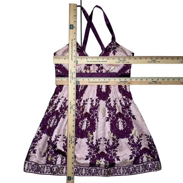 Vintage 90s‎ Y2K Tracy Reese S Silk Floral Blouse Top Babydoll Fairy Whimsigoth - Image 12