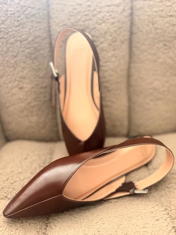 Women’s Victoria Sling Back Side Buckle Flats with Memory Foam Insole 11 - Image 6