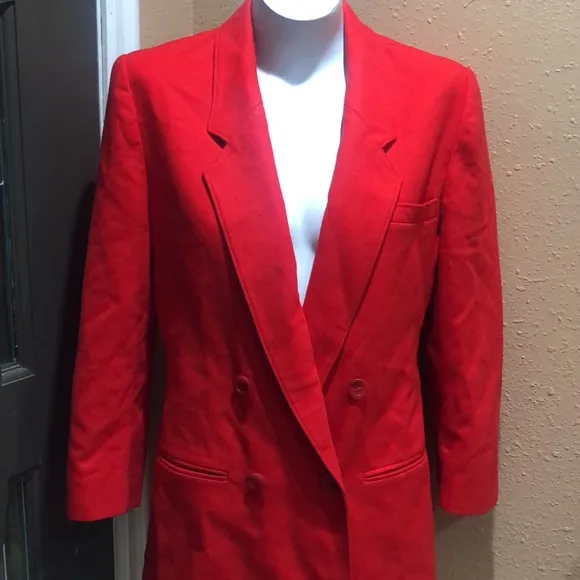Pendleton red virgin wool blazer - Image 4
