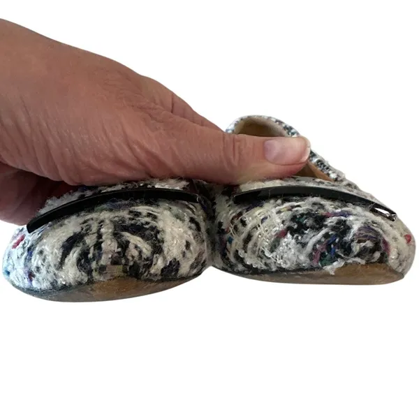 Tory Burch Gigi Tweed Pointed Toe Flats‎ Multicolor 6.5 - Image 11