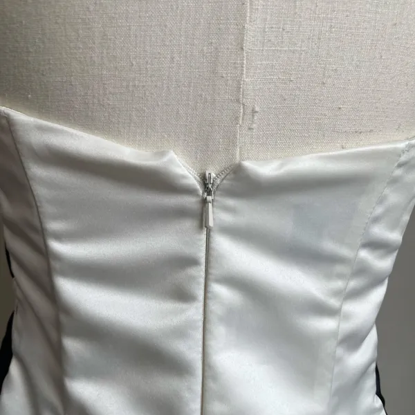 Vintage 80s Jessica Mcclintock For Gunne Sax Glam‎ Grunge Prom Dress Size 9/10 - Image 4