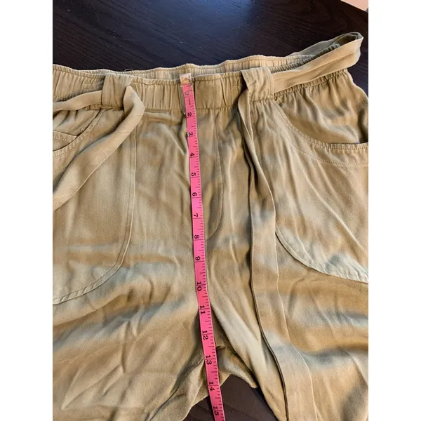Anthropologie Dolan Left Coast‎ Pants Womens Medium Green Ankle Flowy Soft Comfy - Image 11