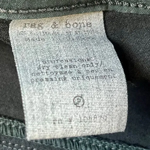 Rag & Bone Coated Green Skinny Legging Jeans 26 - Image 7