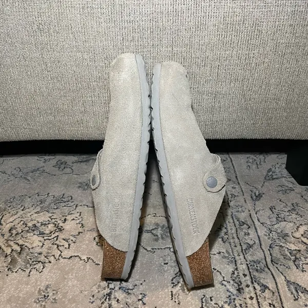 Birkenstock Boston Soft Stone Coin Suede - Image 12